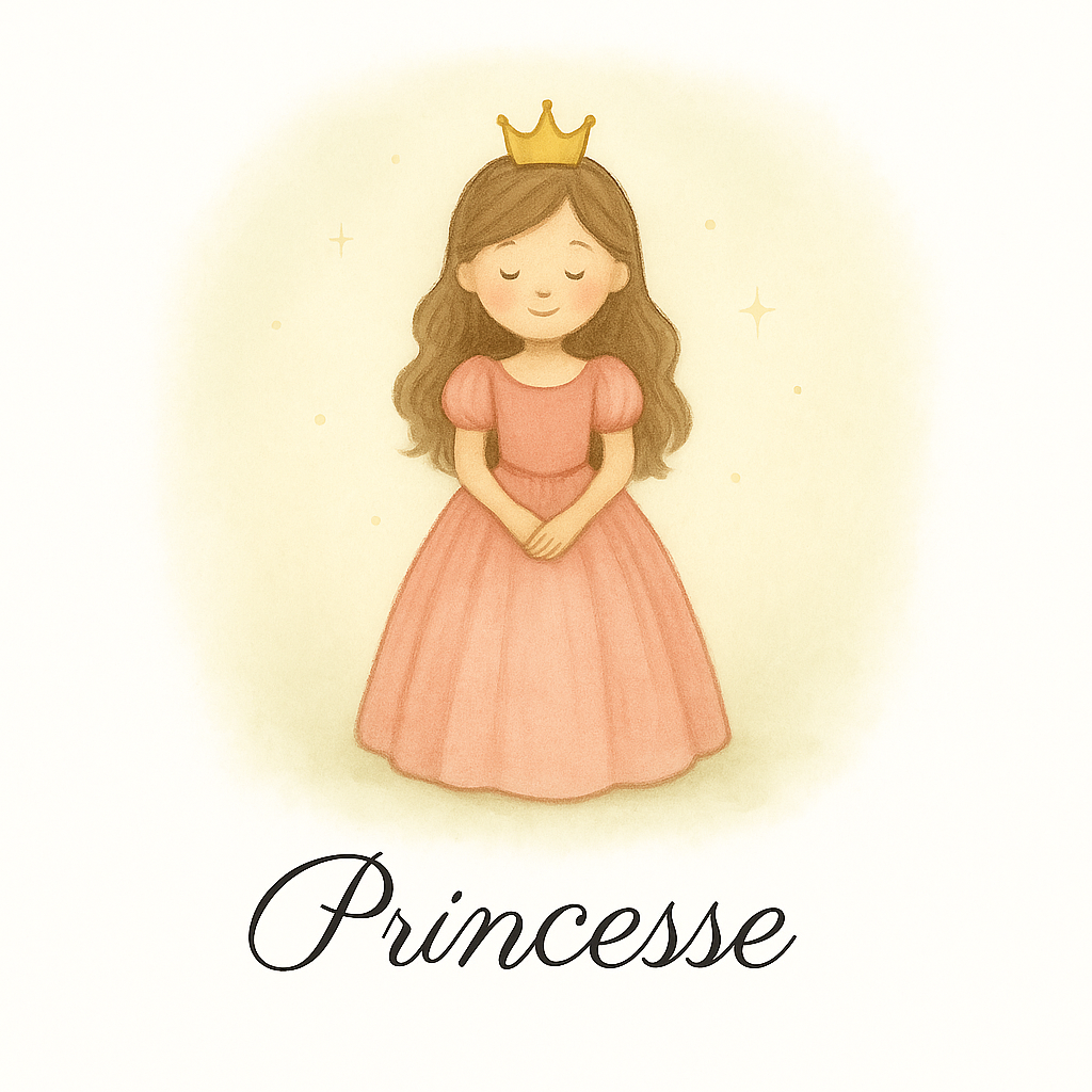 Pack de 8 cartes « les princesses »