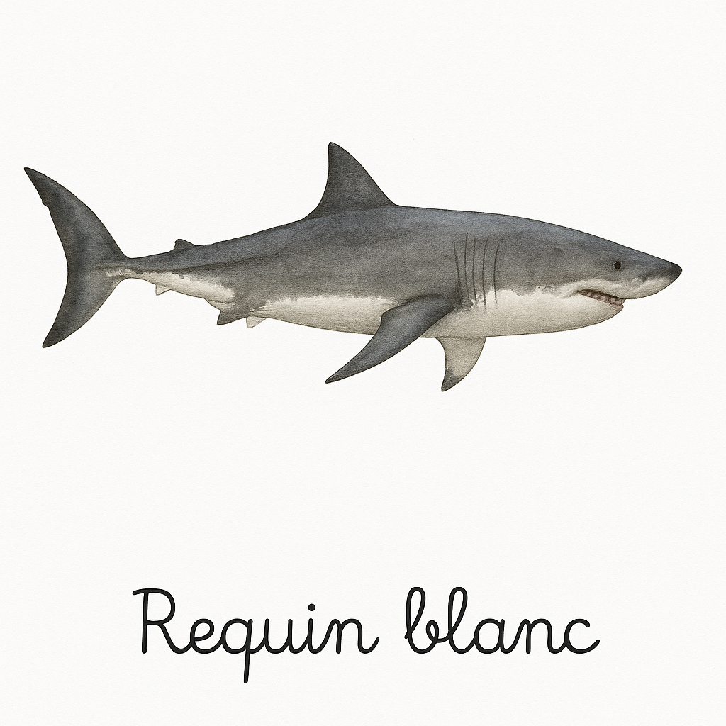 Pack de 12 cartes « les animaux marins réalistes »