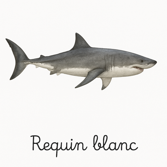 Pack de 12 cartes « les animaux marins réalistes »