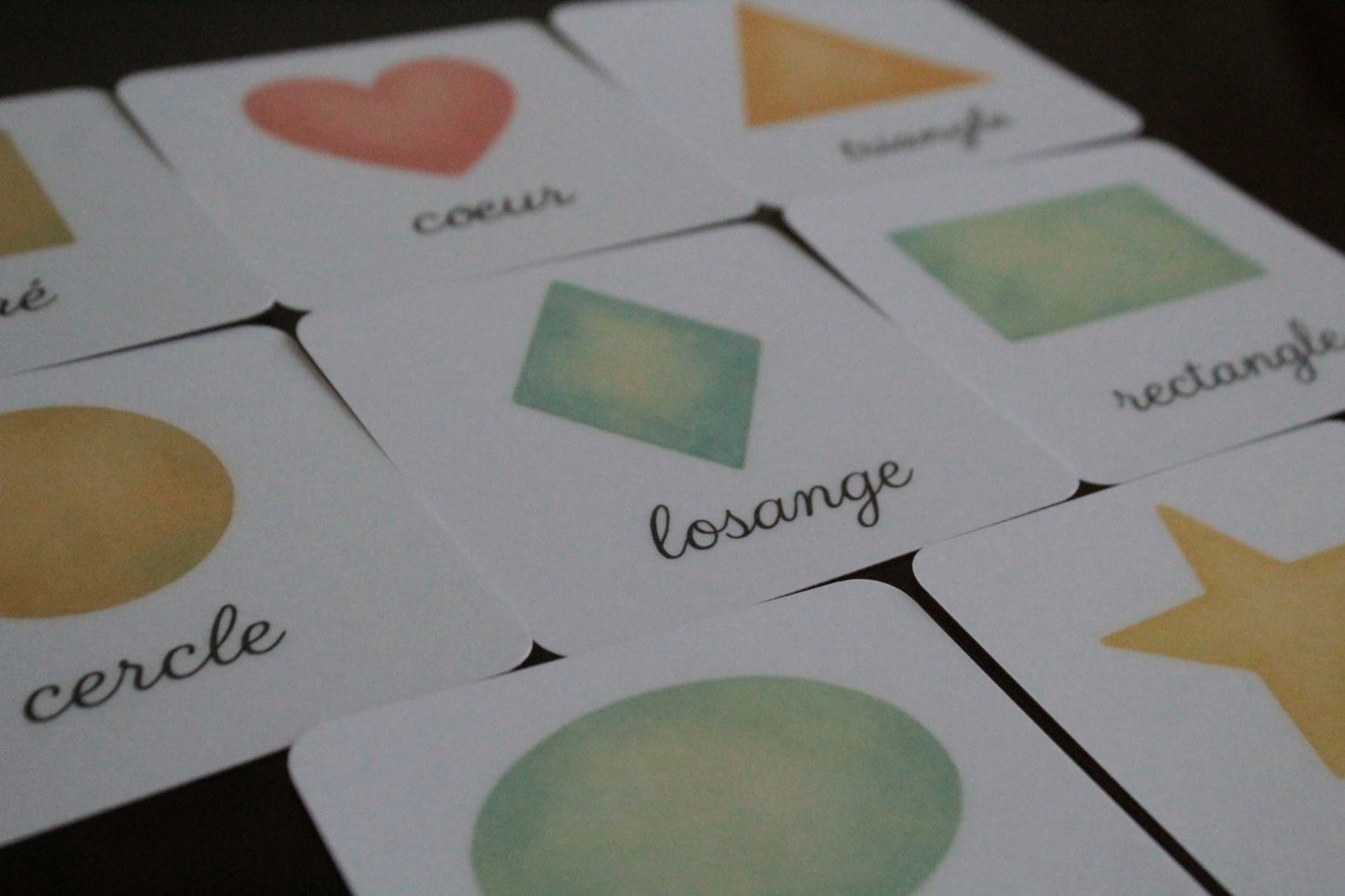 Pack 8 cartes « les formes »