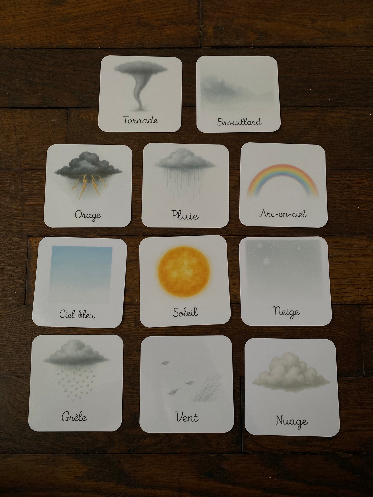 Pack de 11cartes « la météo »