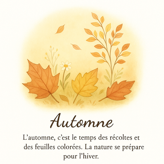 Pack de 8 cartes « les couleurs des saisons »