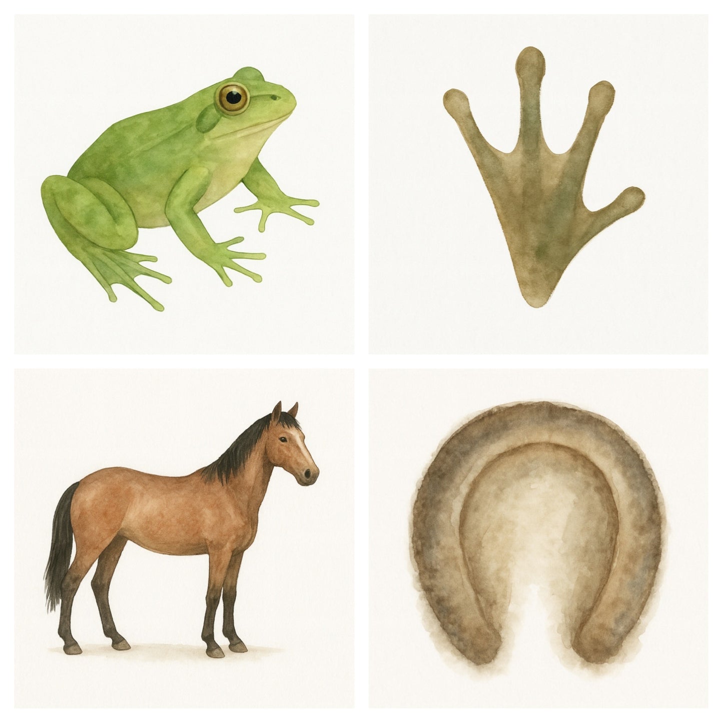 Pack 20 cartes « les animaux et leurs empreintes »