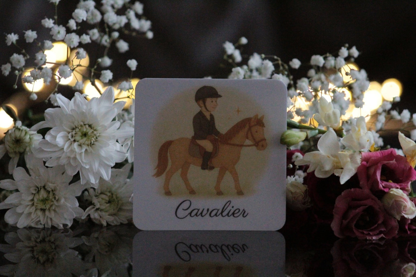 Pack de 12 cartes « l’equitation "