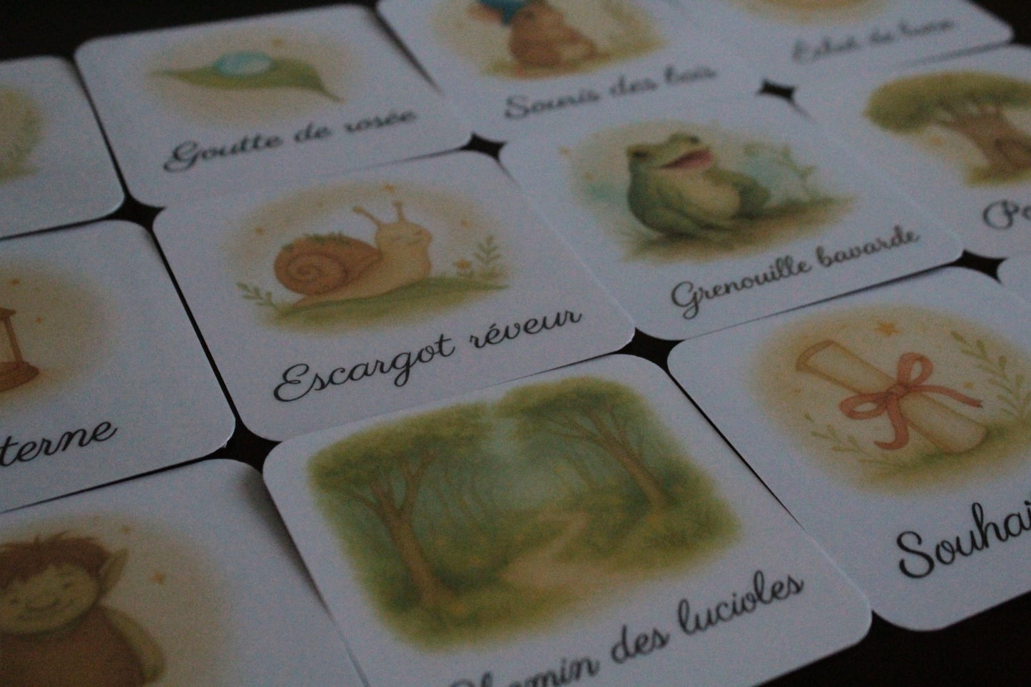 Pack 16 cartes « la forêt enchantée  »